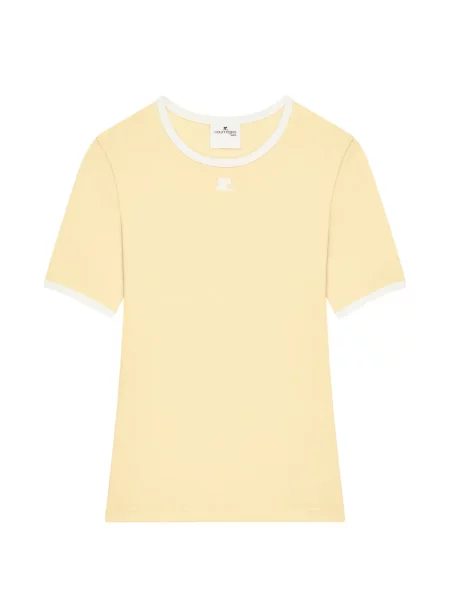 Tricou Courreges cu autograf galben