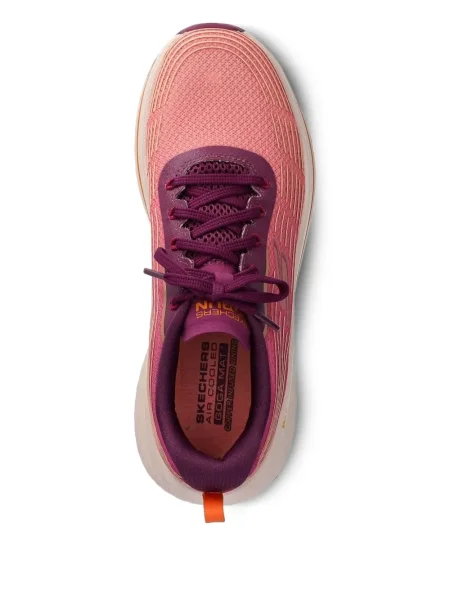 Sneakerși Skechers cu șireturi din dantelă roz
