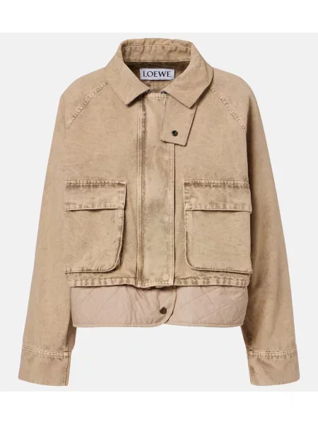 Kurtka jeansowa Loewe beżowa