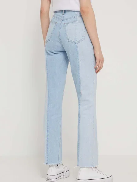 Džíny Abercrombie & Fitch high waist modré