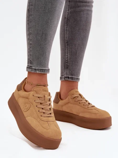 Кецове Big Star Shoes на платформе кафяво