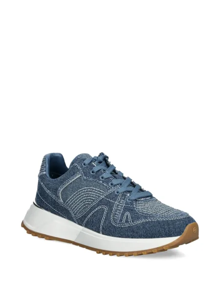 Кожено портмоне Michael Michael Kors с връзки с принт кафяво