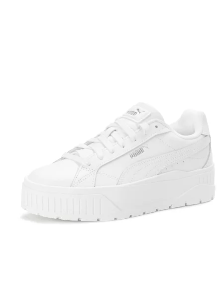 Buty sportowe platformy skóra Puma KARMEN II białe
