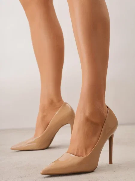 Pantofi stiletto Nipsey închis bej