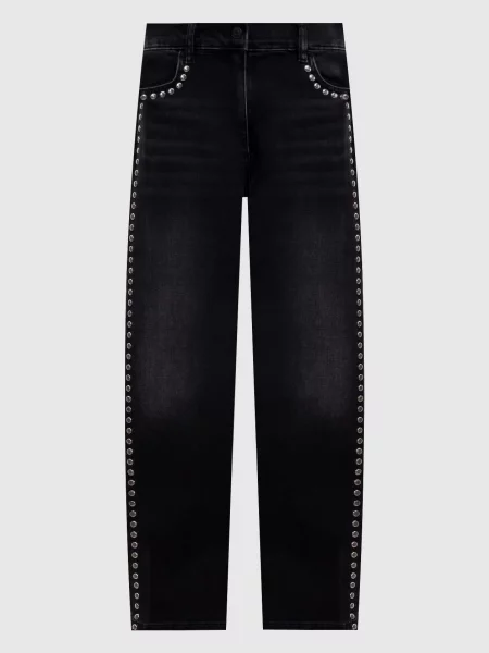 Джинси з аплікацією Twinset чорні