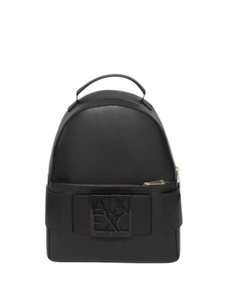 Armani Exchange hátizsák kis sima fekete