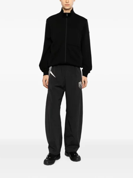 Geacă Moncler cu broderie negru