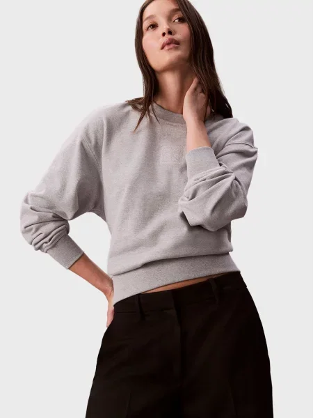 Світшот Calvin Klein сірий