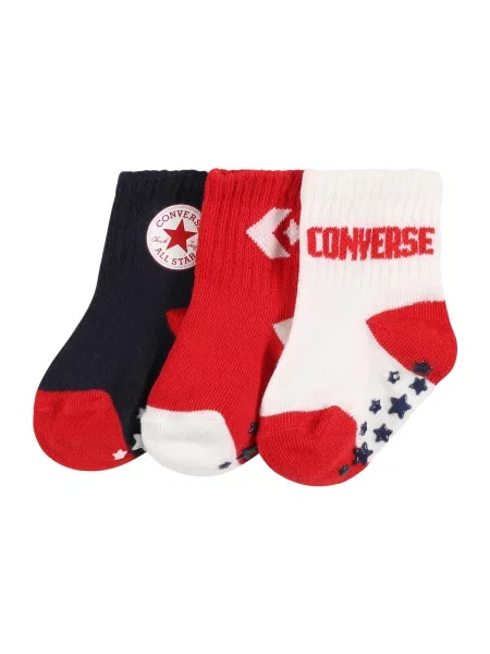 CONVERSE Nogavice mornarska / rdeča bela