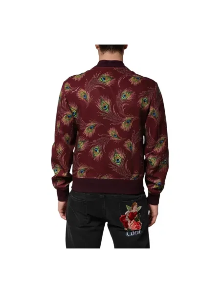 Kurtka bomber Dolce And Gabbana w piórka