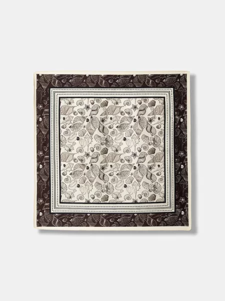 Svilena marama Answear.LAB smeđa