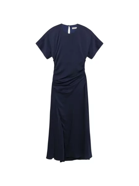 Rochie midi Simkhai drapată până la genunchi de costum albastru