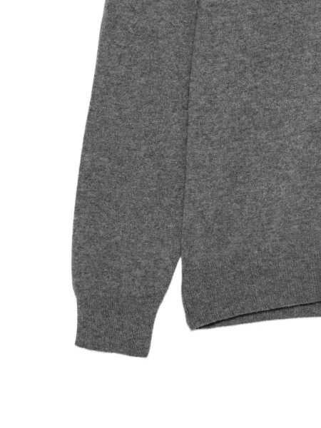 Кашмирен пуловер Piacenza Cashmere с кръгло деколте сиво