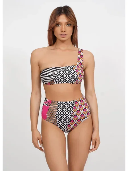 Купальник Uniconf рожевий/сірий поліамід/поліестер/поліуретан сірий