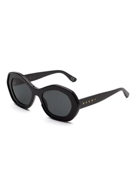 Ochelari de soare Marni Eyewear cu imprimeu geometric negru