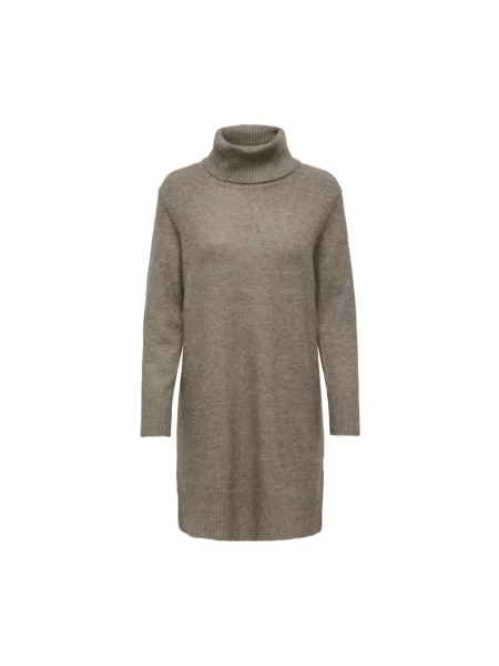 Dzianinowy golf golf Only brązowy