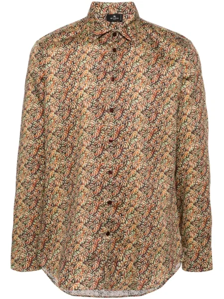 Cămașă Etro cu imagine portocaliu