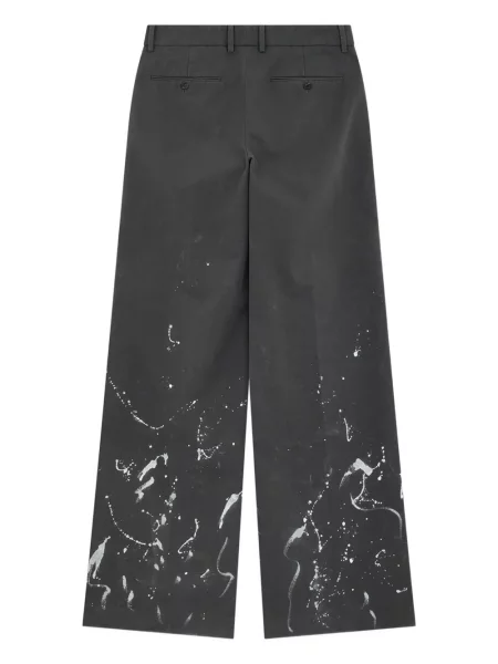 Pantaloni We11done plisate gri