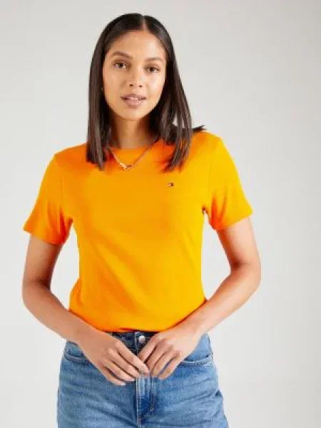 Tommy Hilfiger kratka majica oranžna