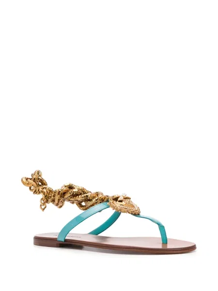 Sandale Dolce & Gabbana din piele albastru