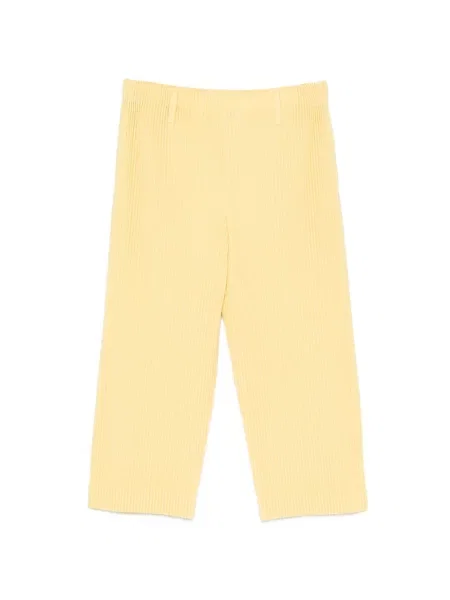 Decupat pantaloni Homme Plisse Issey Miyake galben