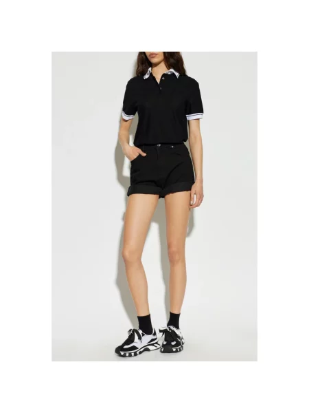 Koszulka polo Dolce And Gabbana z logo czarna
