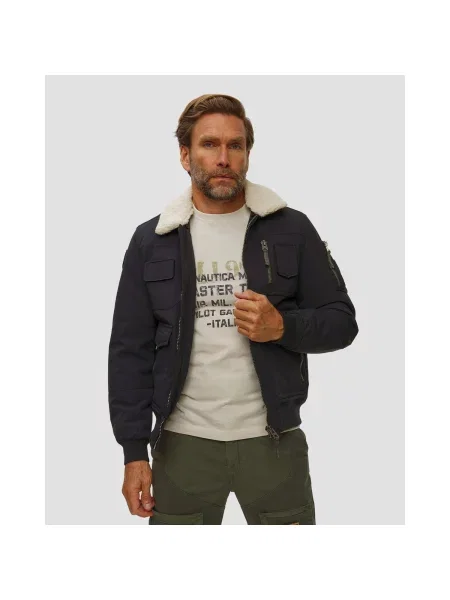 Aeronautica Militare Geacă bomber Bleumarin