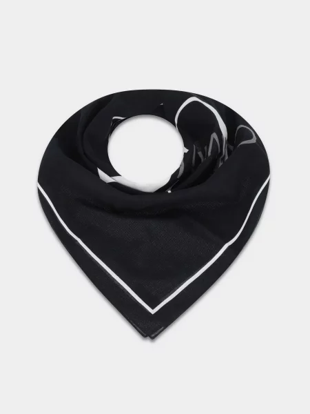 Calvin Klein Overprint Bandana Хустка чорний