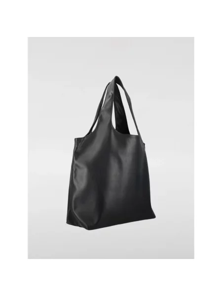 Torebka A.p.c. skórzana z nadrukiem czarna