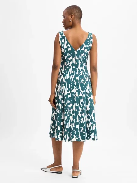 Vera Mont Rochie verde smarald alb