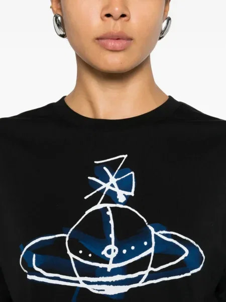 Μπλούζα Vivienne Westwood με σχέδιο μαύρο