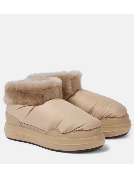 Cizme scurte Chloé bej