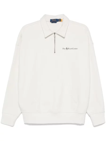 Iš natūralios odos mažas polo marškinėliai Polo Ralph Lauren dvieiliai juoda