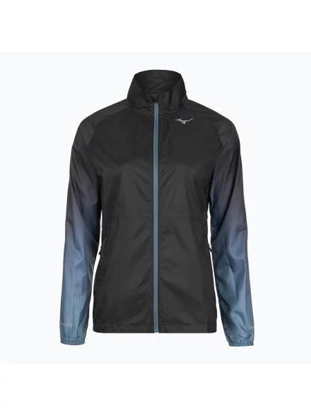 Női futó dzseki Mizuno Aero fekete. Méret: L fekete