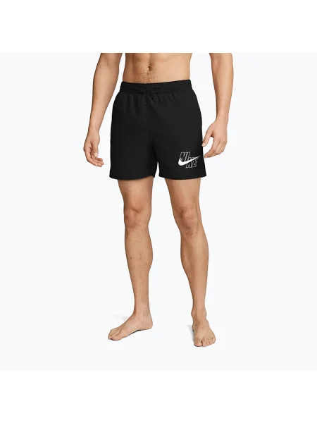 Șorturi de baie pentru bărbați Nike Lap Logo 5" Volley black negru