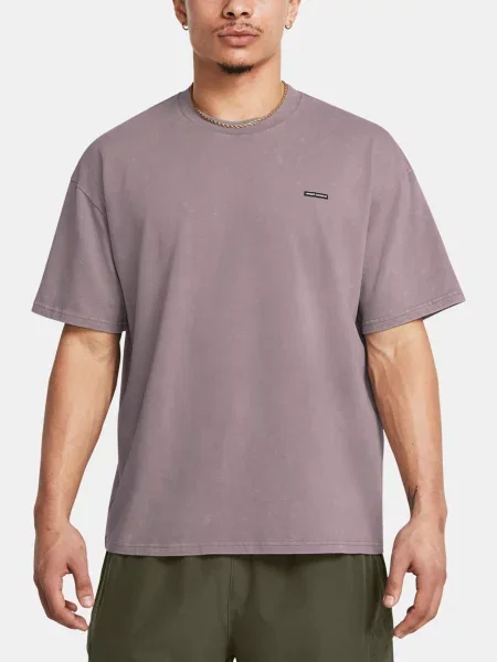 Pánske tričko Under Armour HW OS Logo tetra gray/white biela