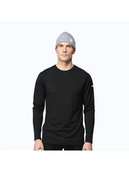 Мъжки термоактивен суитшърт Devold Breeze Plus Merino black черно
