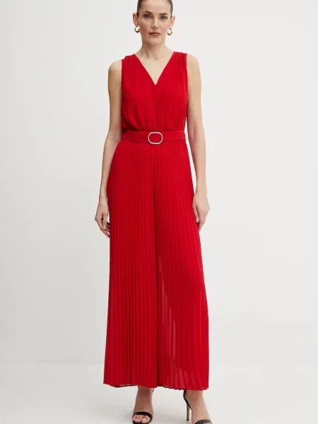 Morgan salopeta PSAMARA rosu cu decolteu in v PSAMARA