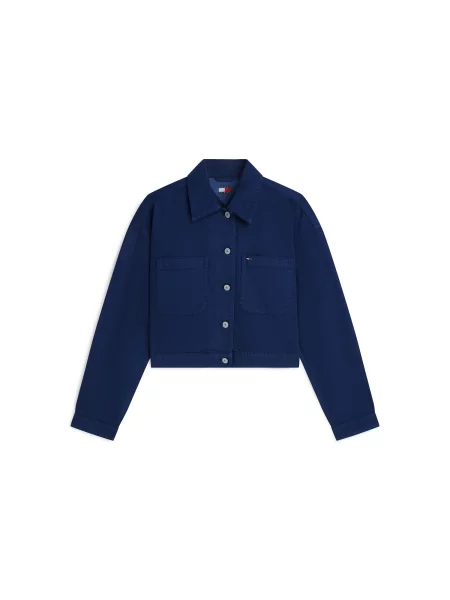Tommy Jeans Geacă de primăvară-toamnă închis albastru