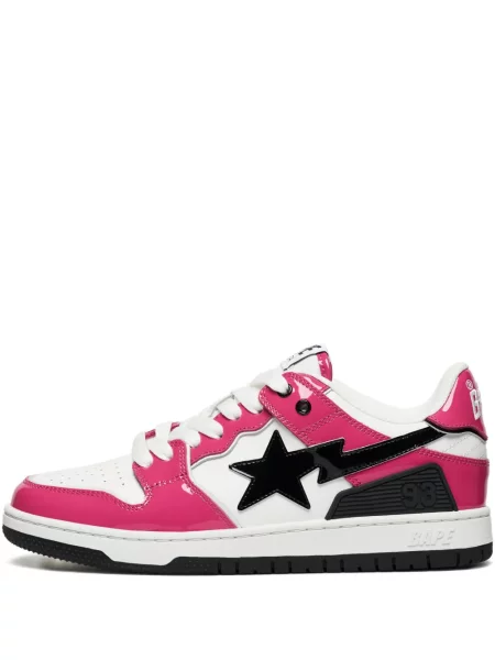 Sneakerși A Bathing Ape® din piele roz