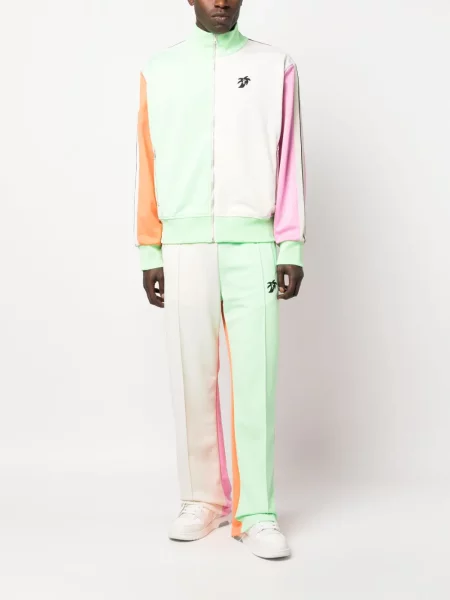 Raštuotas striukė Palm Angels žalia