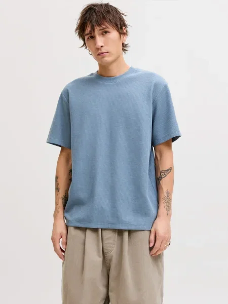 JACK & JONES Majica JJEAUSTIN svetlo modra