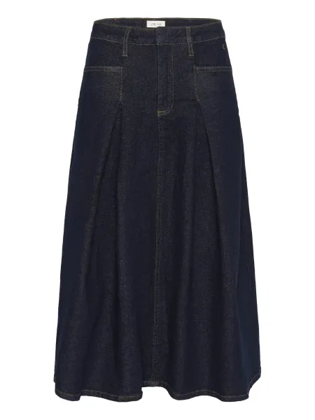 Cream Fustă Robina denim albastru