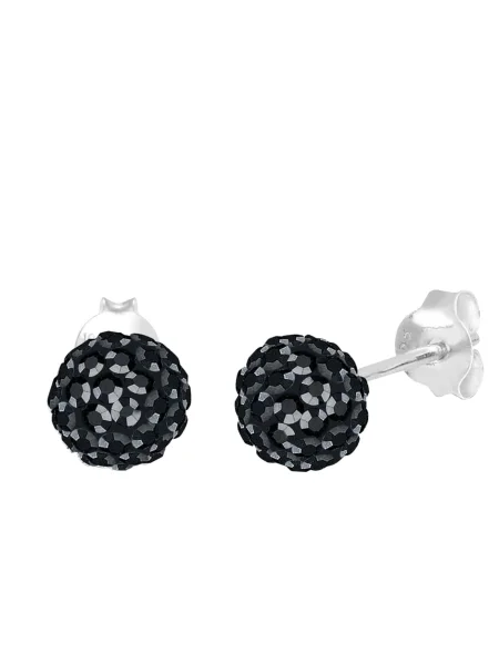 ELLI Uhani / srebrna črna