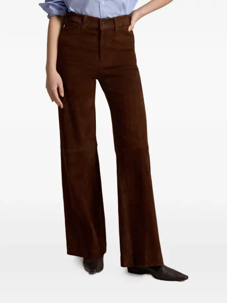 Semišový kostkovaný batoh Polo Ralph Lauren černý
