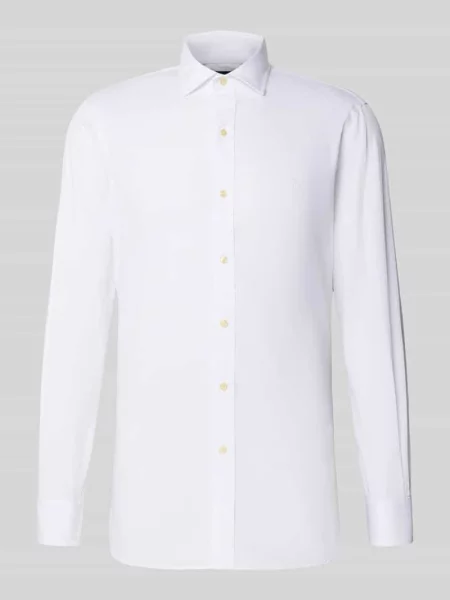 Koszula o kroju slim fit biznesowa z czystej bawełny Polo Ralph Lauren biała