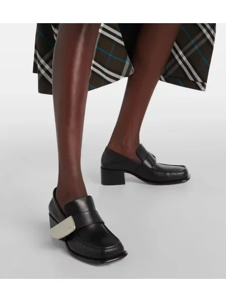 Pantofi cu toc Burberry din piele negru