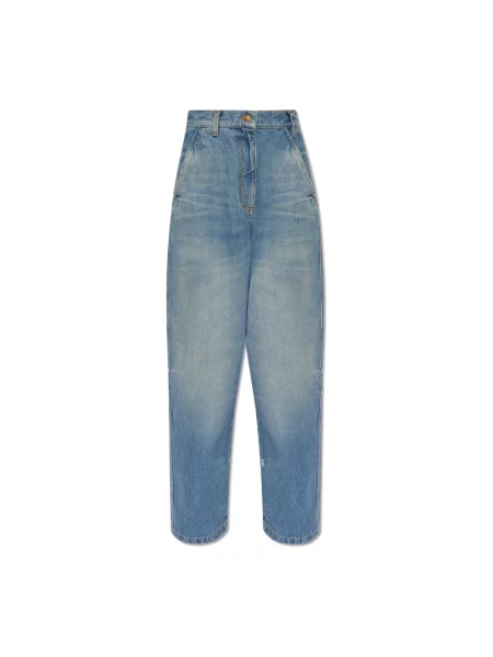 Szerokie jeansy Palm Angels niebieskie