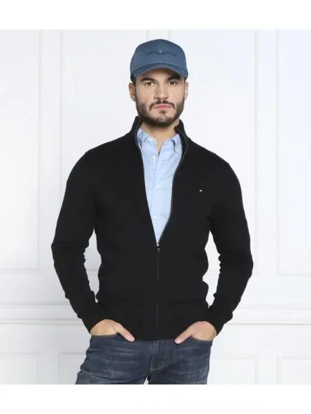 Tommy Hilfiger Pulover cu adaos de cașmir negru
