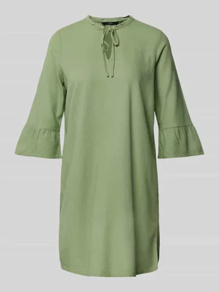 Sukienka tunikowa z mieszanki i lnu model MYMILO' Vero Moda